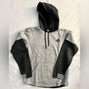 Adidas Men's Two-Tone Dark Gray/Light Gray Hoodie